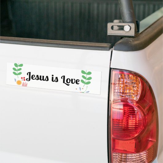 Geloof en hoop is liefde Bumpersticker (Op Truck)