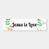 Geloof en hoop is liefde Bumpersticker (Voorkant)