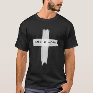 Geloof en hoop Jezus Kruis T-shirt