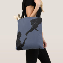 Geloof en Inspiratie Minimalistische Vrouw die Ver Tote Bag