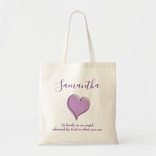 Geloof en liefde Christelijk hart Tote Bag (Voorkant)