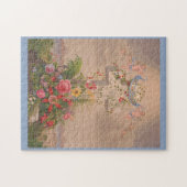 Geloof en liefde en bloemen legpuzzel (Horizontaal)