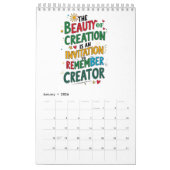 Geloof en reflectie – Inspirerend creatie Kalender (Jan 2026)