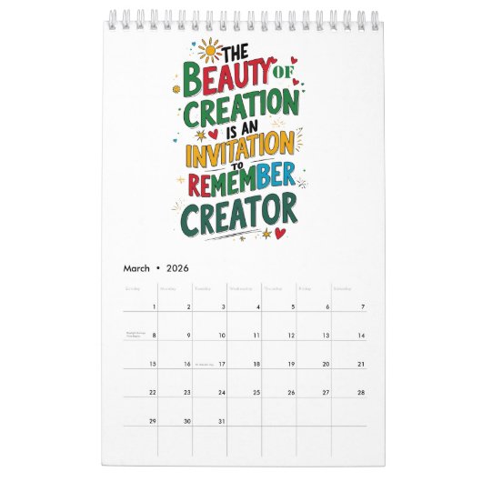 Geloof en reflectie – Inspirerend creatie Kalender (Mar 2026)