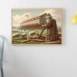 Geloof en vakmanschap verenigd poster