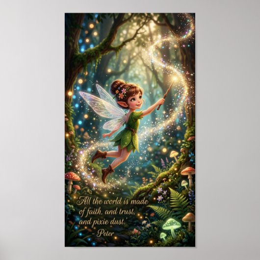 Geloof en vertrouwen en Pixie Dust - 7.68" x 13.76 Poster (Voorkant)