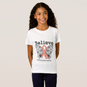 Geloof - Endometriale kankervlinder T-shirt (Voorkant volledig)