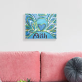 Geloof Engel Woord Kunst Verpakt Canvas (Insitu (Woonkamer))
