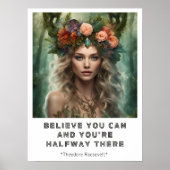 Geloof erin Motiverende Quote Poster (Voorkant)
