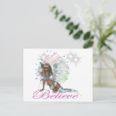 * Geloof - Fairy Moon Briefkaart (Staand voorkant)