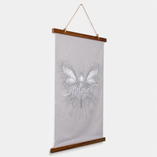 Geloof Fairy Starlight Fantasy Hangend Wandkleed (Gebogen)