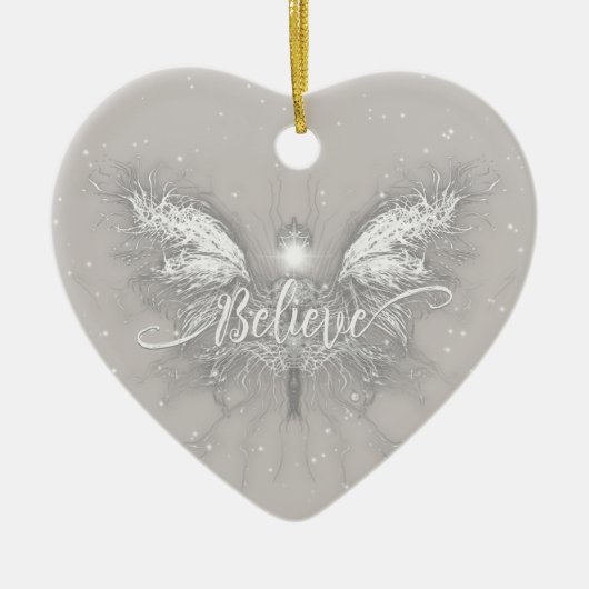 Geloof Fairy Starlight Fantasy Keramisch Ornament (Voorkant)