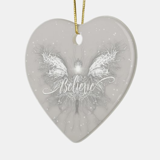 Geloof Fairy Starlight Fantasy Keramisch Ornament (Links)