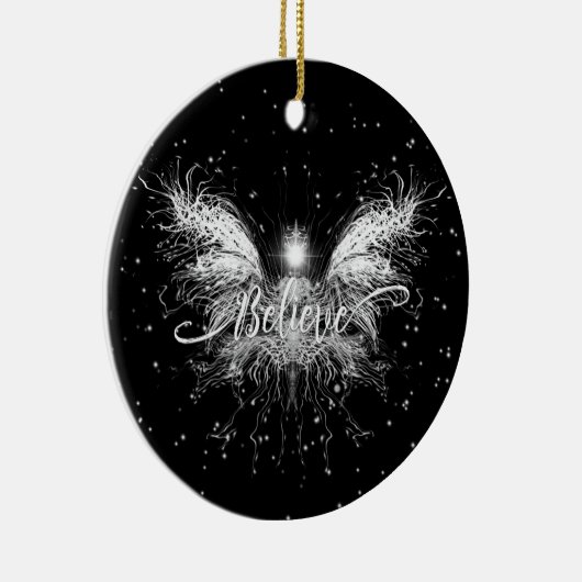 Geloof Fairy Starlight Fantasy Keramisch Ornament (Rechts)