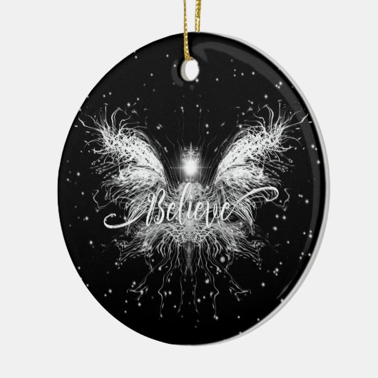 Geloof Fairy Starlight Fantasy Keramisch Ornament (Links)