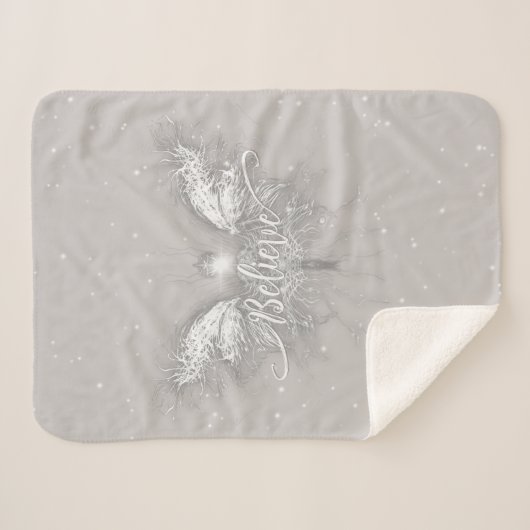 Geloof Fairy Starlight Fantasy Sherpa Deken (Voorkant (horizontaal))