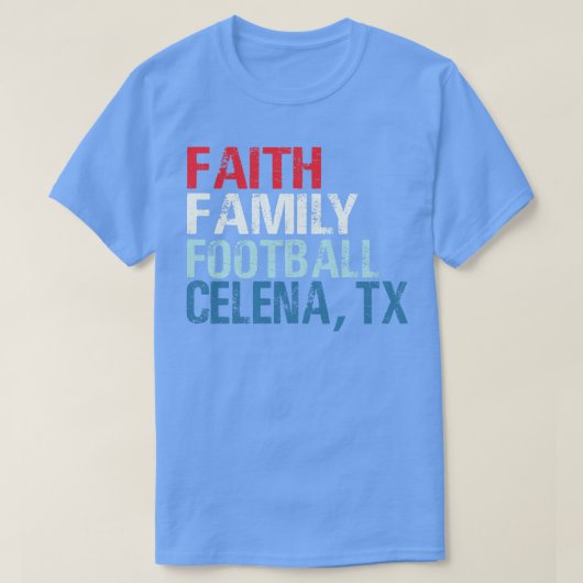 Geloof Familie Celina Texas T-shirt (Design voorkant)