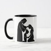 Geloof & Familie Moeder & Kind Gezegend door God Mok (Links)