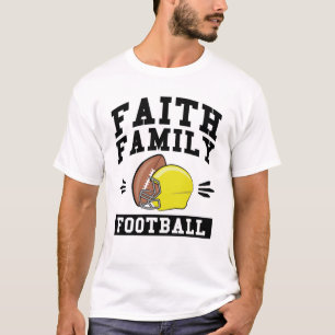 Geloof Familie Voetbal T-shirt