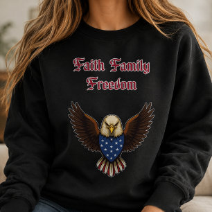 Geloof Familie Vrijheid Amerikaanse Conservatieve Trui