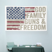 Geloof, Familie & Vrijheid Spandoek (Beurs)