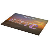 Geloof Fantasy Sky Inspirerend Snijplank (Hoek)