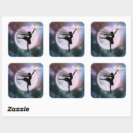 Geloof feeërieke dans stickers (Vel)