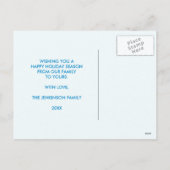 Geloof Feestelijke Woodland Waterverf Vakantiefoto Feestdagenkaart (Achterkant)