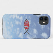 Geloof Fish-Red Case-Mate iPhone Case (Achterkant (horizontaal))