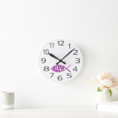 Geloof Fish-roze Ronde Klok (Huis)