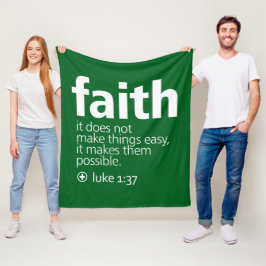 Geloof Fleece Deken