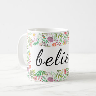 Geloof Floral Mok