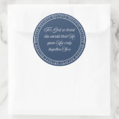 Geloof - Flush Seal  Ronde Sticker (Tas)