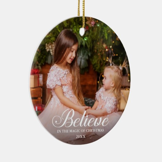 Geloof foto van Elegant Calligrafie Keramisch Ornament (Rechts)