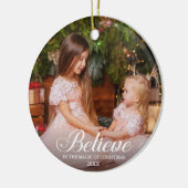 Geloof foto van Elegant Calligrafie Keramisch Ornament (Links)