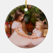 Geloof foto van Elegant Calligrafie Keramisch Ornament (Achterkant)