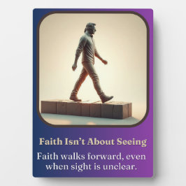 Geloof gaat niet over zien fotoplaat