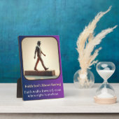 Geloof gaat niet over zien fotoplaat (Zijkant)