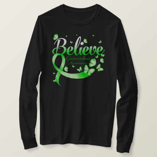 Geloof GASTROSCHISIS Vlinder T-shirt (Design voorkant)