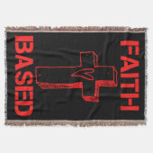 Geloof gebaseerd kruis en hart deken (Voorkant)