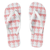 Geloof gebaseerd Kruis en hart wit all-over Teenslippers (Voetbed)