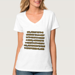 Geloof gebaseerd sereniteit gebed citaat vrouwen v t-shirt