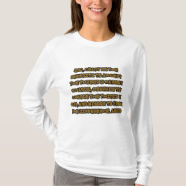 Geloof gebaseerd sereniteit gebed vrouwen lange mo t-shirt