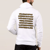 Geloof gebaseerd Serenity Prayer Quote Full-Zip Ma Hoodie (Achterkant)