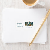 Geloof geboorte  etiket (Insitu)