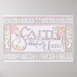 Geloof geeft inhoud aan Poster