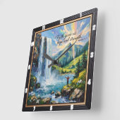 Geloof geeft ons hoop en kracht. Romeinen 15:13 Vierkante Klok (Hoek)