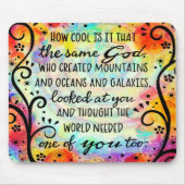  geloof geïnspireerd God had een van jullie nodig Muismat (Voorkant)