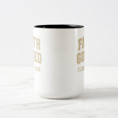 Geloof Geleide Varsity Jaar Custom Tweekleurige Koffiemok (Center)