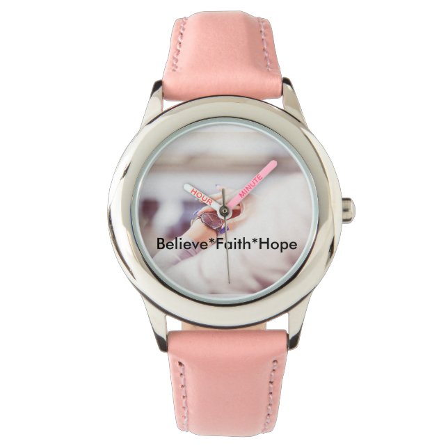 Geloof Geloof Geloof Hope Watch Horloge (Voorkant)